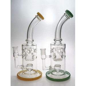 China HandBlown Pyrex 10 Inch Glass Water Bong 14mm For Weed Dry Herb on sale