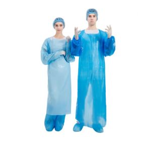 FDA Disposable CPE Gown , 510K CPE plastic gown