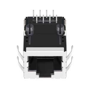 1-2301994-2 1 Port RJ45 Shielded Connector 10/100Base-T Tab Up LPJ16621CNL