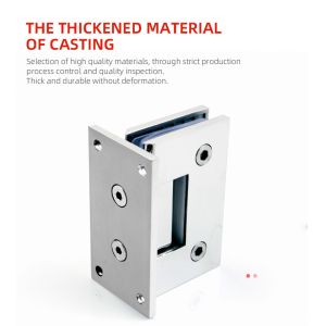 Frameless Glass Door Hinge PSS/SSS/MB Finish 90 Degree Solid Brass for Shower