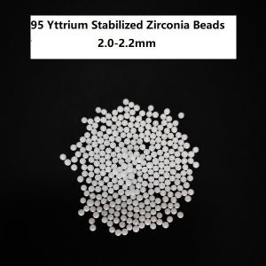 95% Zirconia Beads 2.0-2.2mm Zirconia Grinding Media High Strength Hardness