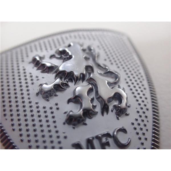 Buy Embossed Silver TPU 0.7mm Custom Clothing Patches at wholesale prices