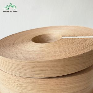 China White Oak Veneer Edge Banding 0.3mm–1.5mm Thickness on sale