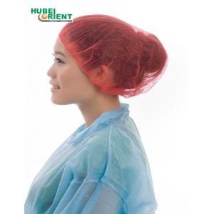 Disposable Polypropylene Non Woven Surgical Bouffant Cap For Cleanroom