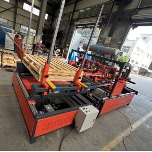 Single Head Wood Pallet Stringer Notching Machine / Wood Slot Machine