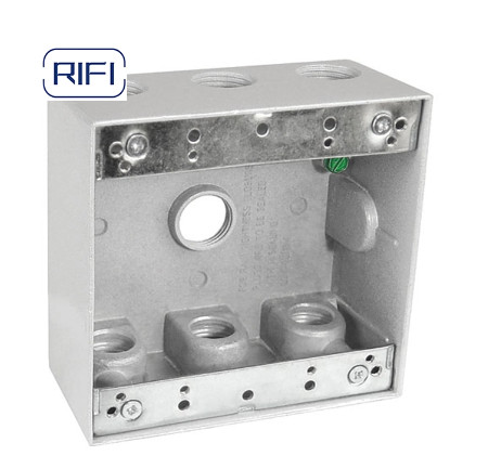 RS9 Raised Steel Cover Galvanized Electrical Conduit Box Cover For EMT Junction Boxes