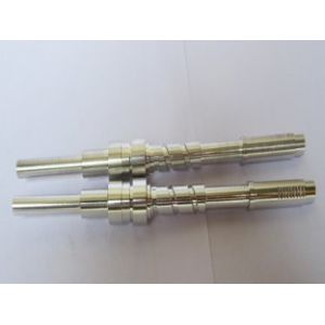 Silver Anodized CNC Custom Aluminum Axle Shafts with Chrome Plating
