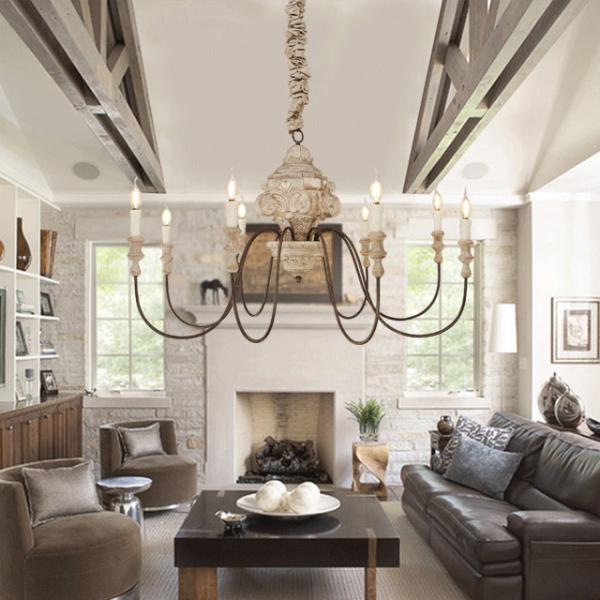 Buy Reclaimed wood ceiling chandelier Lighting (WH-CI-33) at wholesale prices
