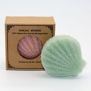 7.8*7.5cm Shell Shape Konjac Sponge