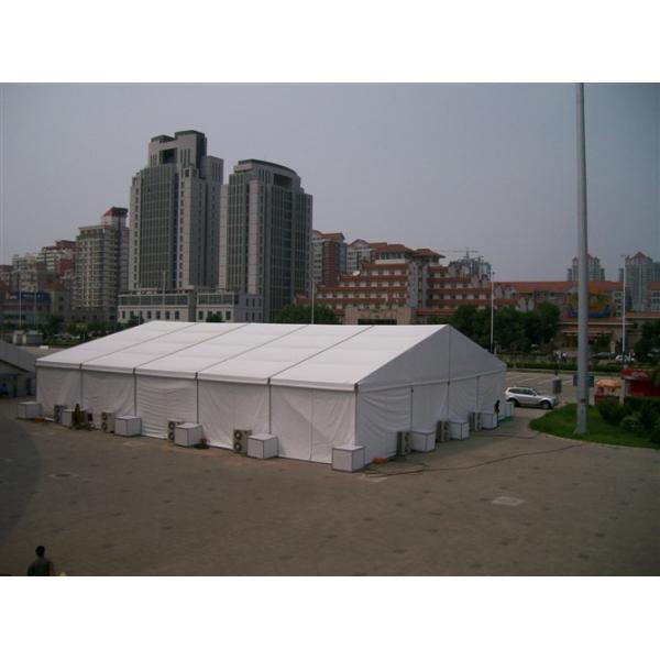 Buy Relocatable Building Safety Exhibition Tents Economical Wooden Flooring at wholesale prices