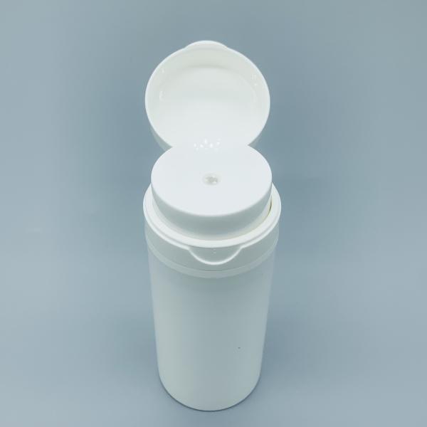 Buy Plastic White PP Airless Bottle For Cosmetic Packaging 50ml at wholesale prices
