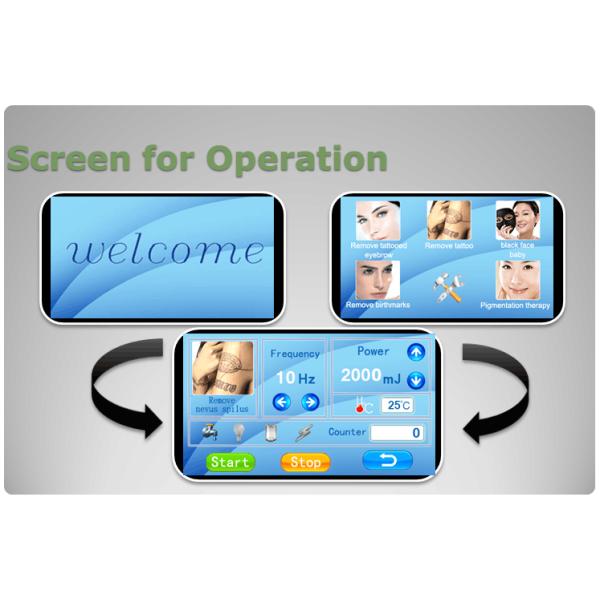 SQ-2 1064nm 532nm nd:yag laser tattoo removal machine/nd:yag laser q switch/portable q switch nd yag