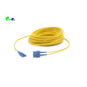 9 / 125μM Fiber Optic Patch Cables , 2.0mm Jacket OD Optical Patch Cord SC -