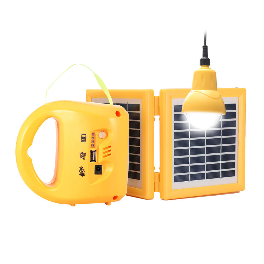 Solar Lighting With Led Bulb Portable Solar Power System Emergency LED With
