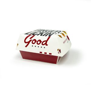 Custom Printed Paper Hamburger Boxes Packaging Wholesale Manufacturer