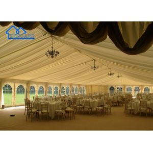 Custom Big Aluminum Alloy Party Wedding Tent With Lining And Curtain For Sale