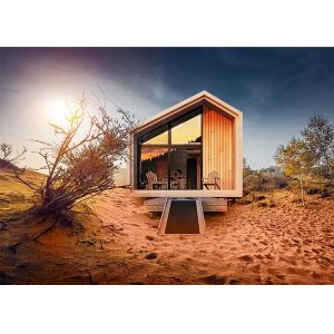 Light Steel Frame Prefabricated Manufactured Homes Garden Studio Modern Design