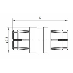 SSMP Female to Female RF Connector Adapter Gold Plated