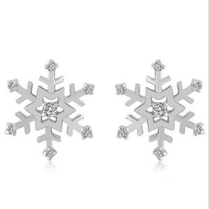 Christmas gift dainty jewelry fashion ear piercing jewelry crystal stainless