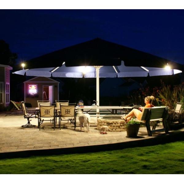 7m Strongwind Giant Extra Large Outdoor Patio Umbrella With LED Lights