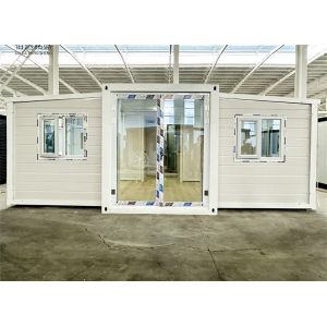 20-foot ivory white expanded container house with bathroom