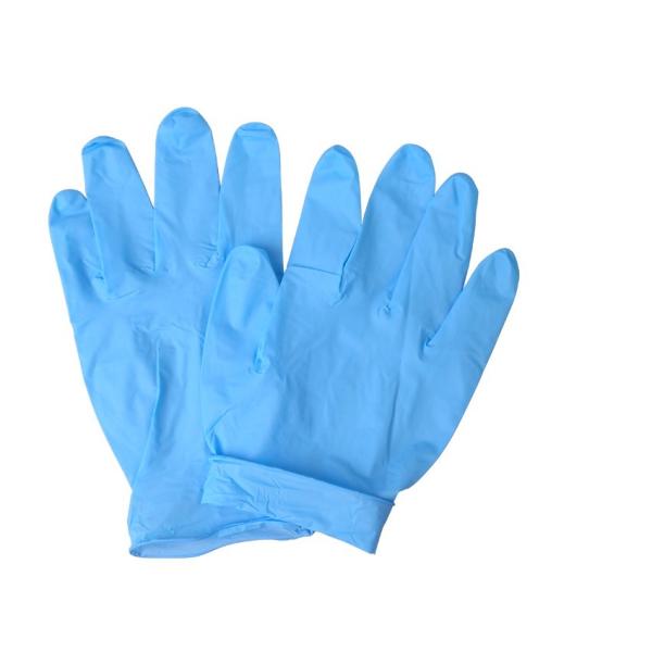 Buy 3.5g 4.0g 4.5g 5.0g Blue Bulks Nitrile Glove / thickness 0.12mm at wholesale prices