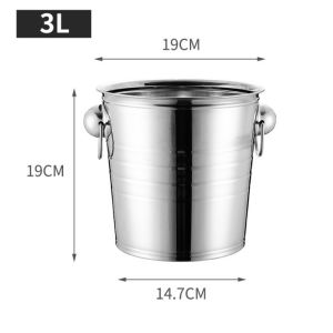 CMYK Large Stainless Steel Ice Bucket 9L Champgne Cooaler Bucket
