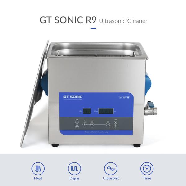 Stainless Steel Ultrasonic Vegetables Cleaner 200w Sonic Cavitation Machine With Knobs