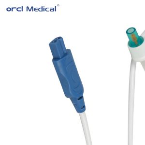 All Silicone Foley Catheter with Temperature Sensor Probe Round Tipped for