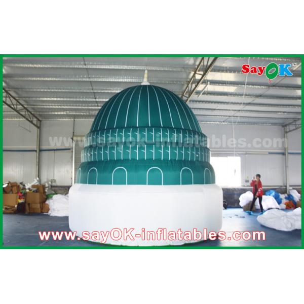 Islam Masjid Shape Custom Advertising Inflatable Temple With All Side Printing Logo