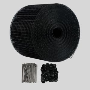 22CM Height Proofing Bird Netting For Solar Panels Black pvc coated