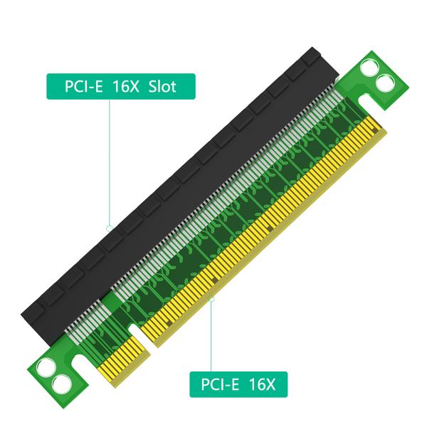 PCI Express 16X Riser Card 180-Degree 107.6mm Green