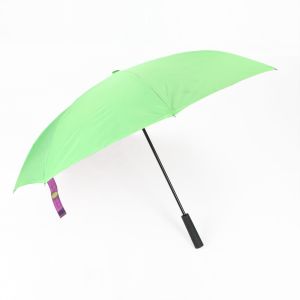 Auto Open Reverse Inverted Umbrella With Torchlight LED Handle 190T Pongee