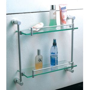 China Bathroom accessories brass double luggage carrier & shelves on sale