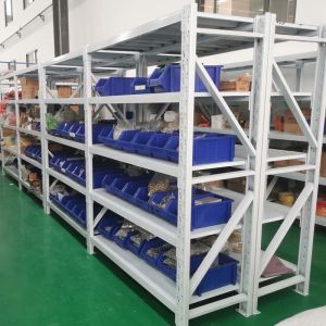 5 Shelves Boltless And Rivet Storage Racks Custom Warehouse Racking