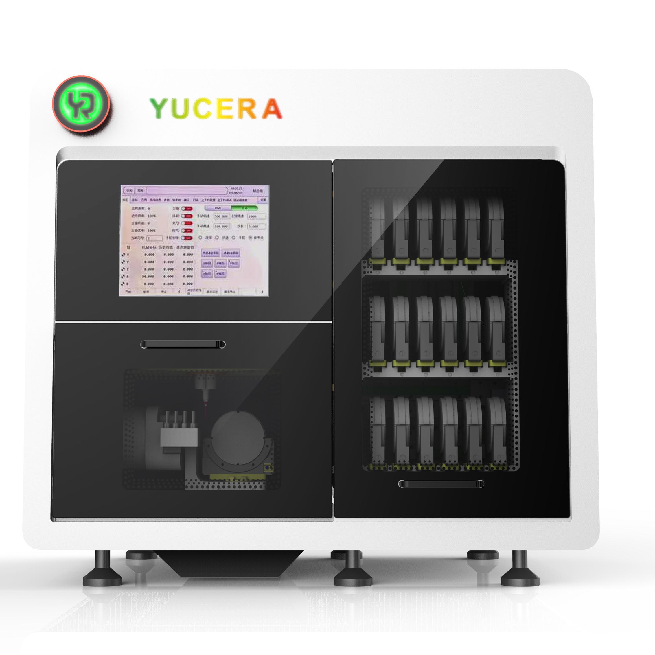 Quality YUCERA Dental CAD/CAM Automatic Switching 18 Tray 5+4-Axis Carving and Milling Machine for Dental Lab YRC-9 Pro Milling Machine for sale