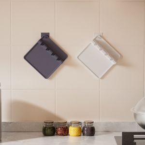 BPA Free Kitchen Silicone Utensil Rest Durable Spoon Rest With Drip Pad Kitchen