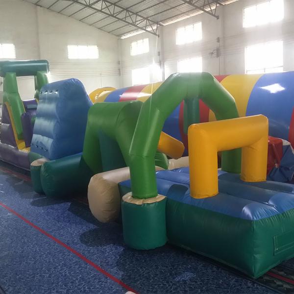 Personalized Inflatable Water Obstacle Course On The Pool / Inflatable Run With