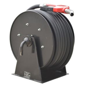 China 2 Inch 25 Meters Oil Hose Reel Manual and Power Rewind Electric Automatic Retractable Fuel Hose Reel Tanker Truck Sturdy on sale