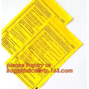 Biodegradable Biohazard Specimen Bag, Biohazard Specimen Transport Bag, Medical