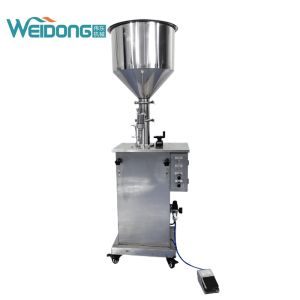 Pneumatic Electric Paste Cosmetic Liquid Filling Packing Machine Single Head