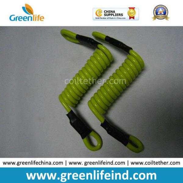 Buy Short Strong Green Plastic Tooling Coil Lanyard Cable at wholesale prices