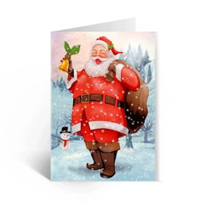 Eco - Friendly Lenticular Printing Services Holiday 3D Lenticular Greeting Card