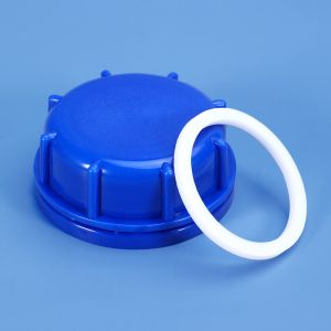 Quality 2022 Plastic Lid 53mm Blue Screw Cap Lid For 5L Jerry can Customized Logo Acceptable for sale