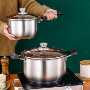 High Quality Home Kitchen Cooker Pasta Pot Stainless Steel Soup Stock Pot