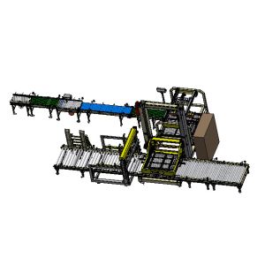 Quality PLC Touchscreen Bottle Packaging Machine Single Channel Gantry Palletizer Machine for sale