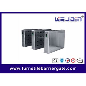 Electronic Flap Barrier Turnstile , Steel Barrier Gate WEJOIN OEM /ODM Barcode