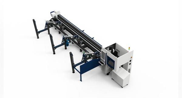 Fully Automatic Loading Fiber Laser Metal Cutting Machine Side Mounted Lathe