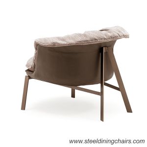Luxury Art 24.80KGS 630mm Leisure Stainless Steel Accent Chair