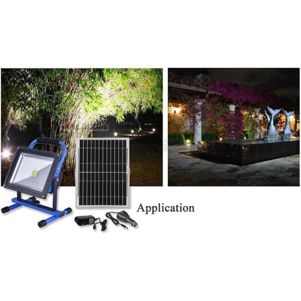 Buy Portable rechargeable Led flood light with solar panel Garden lighting project  emergency light at wholesale prices